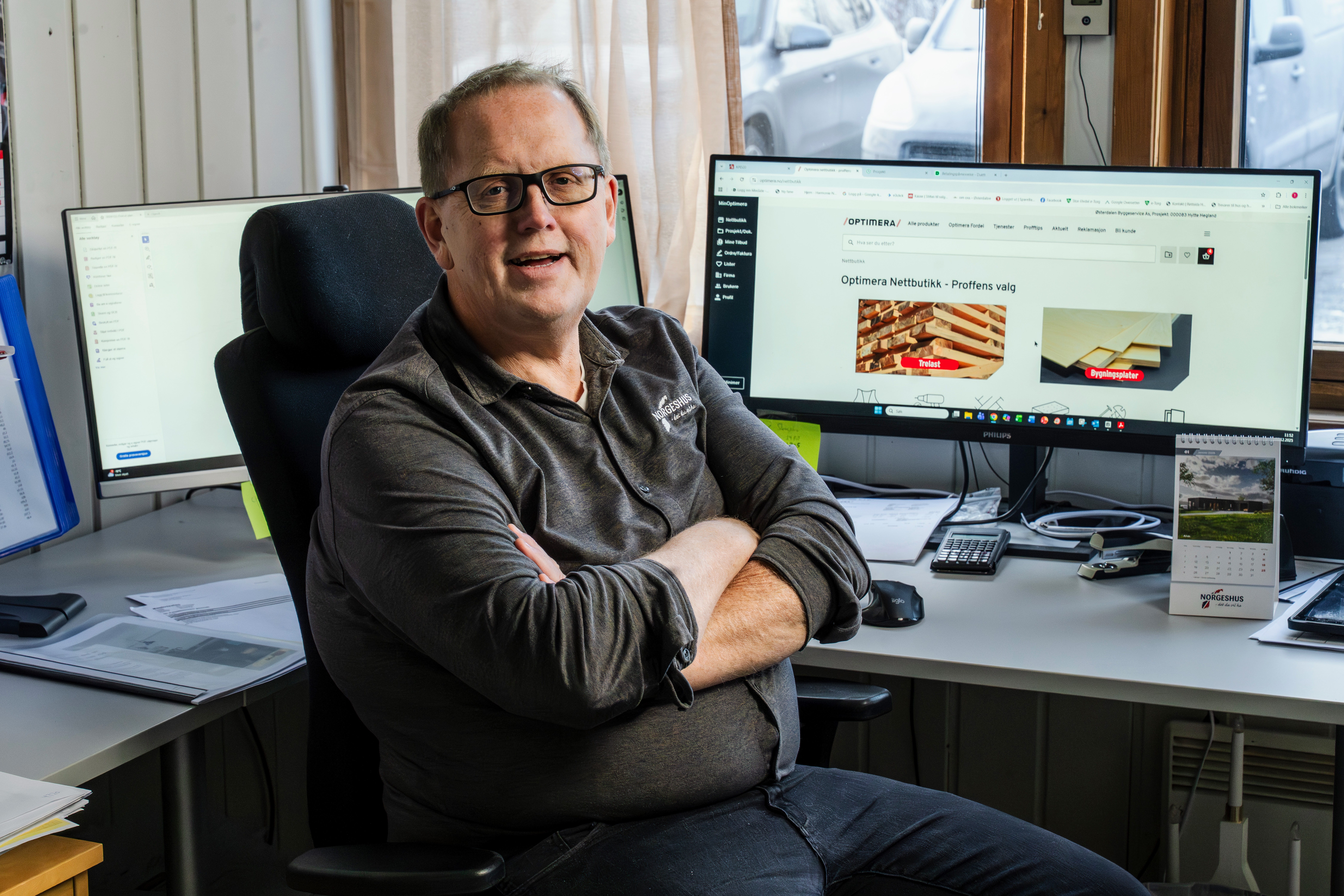 – Det handler både om forenkling og lønnsomhet, mener byggmester Tor Bjarne Ulvmoen, fornøyd bruker av MinOptimera.