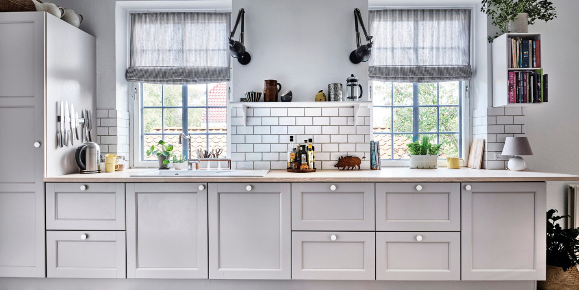 Skagerak kjøkken fra Aubo med benkeplate i heltre. Foto: AUBO