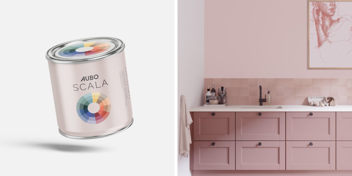 fargeprøve til kjøkken fra Aubo