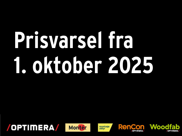 Prisvarsel 1. oktober