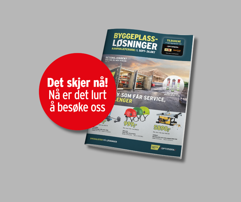 Sjekk ut vår nye kampanjekatalog – full av løsninger som gjør jobben enklere.