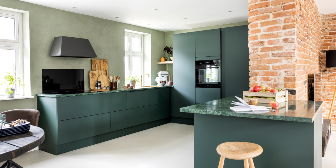 Napoli Hamony Relaxed Green kjøkken fra Aubo