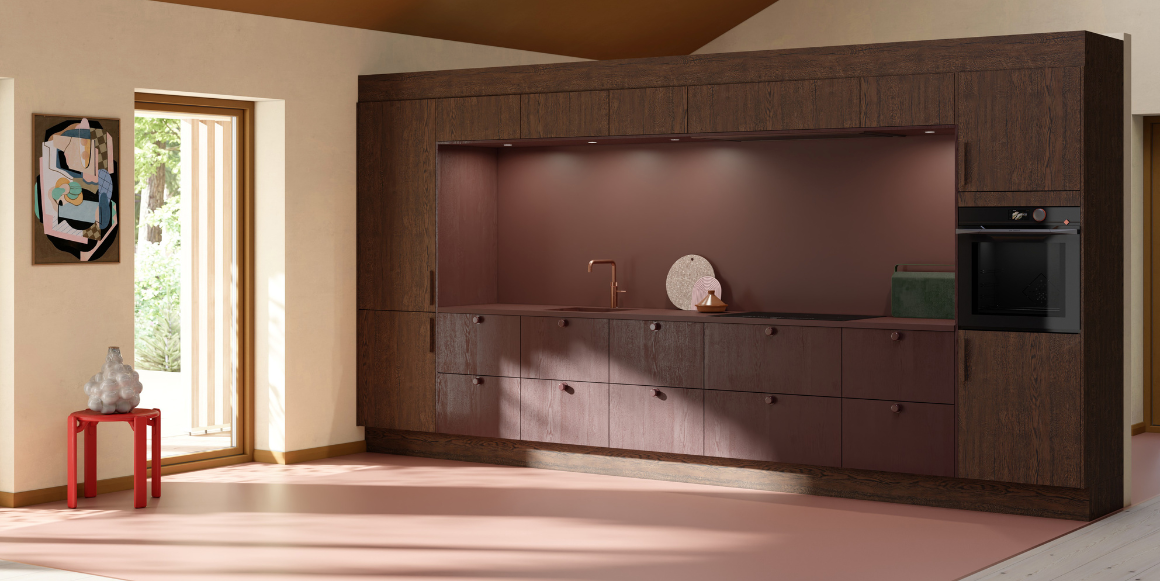 kjøkkenmodellen Skagerak, til høyre Siena i litt ulike nyanser av gul fra AUBO Scala kjøkkenmodellen Skagerak, til høyre Siena i litt ulike nyanser av gul fra AUBO Scala