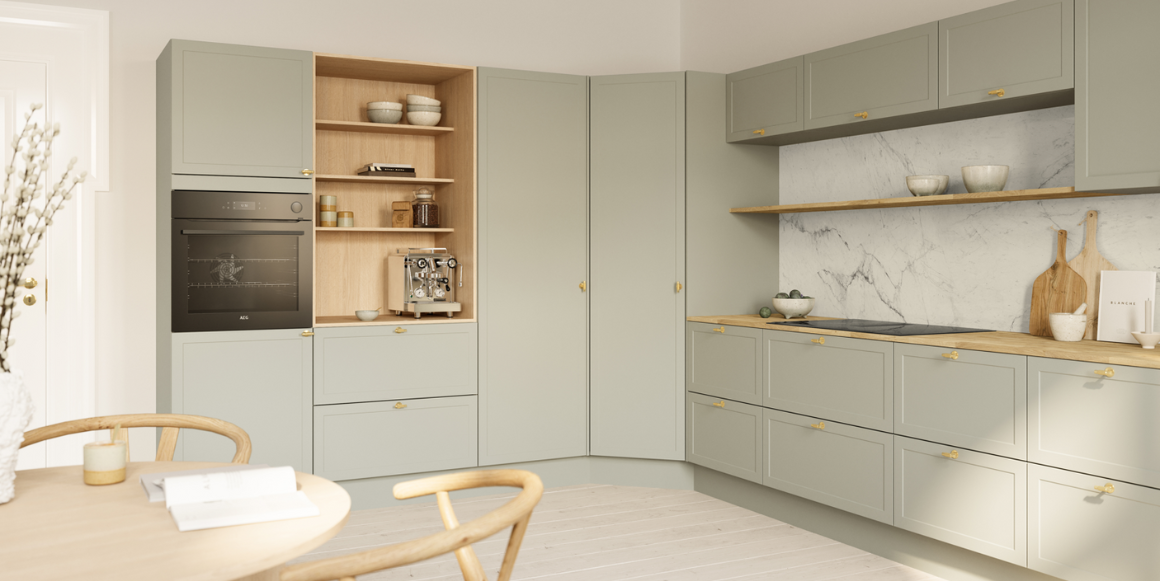 Bello kjøkken fra Aubo i lys utførelse