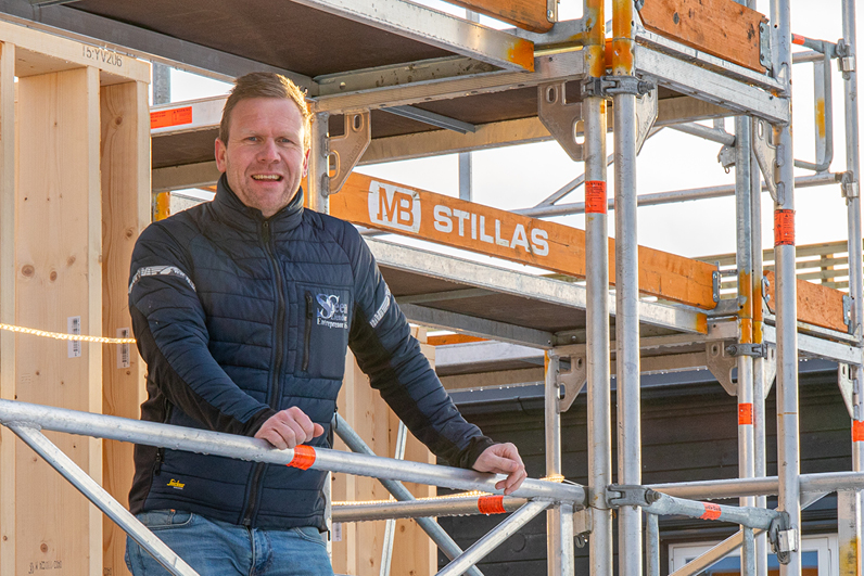 Byggmesteren kutter kostnader ved hjelp av Optimeras lojalitetsprogram. Her på byggeplass.