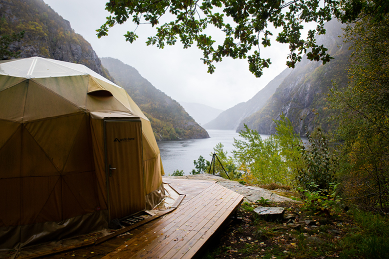 Glamping i Åkrafjorden