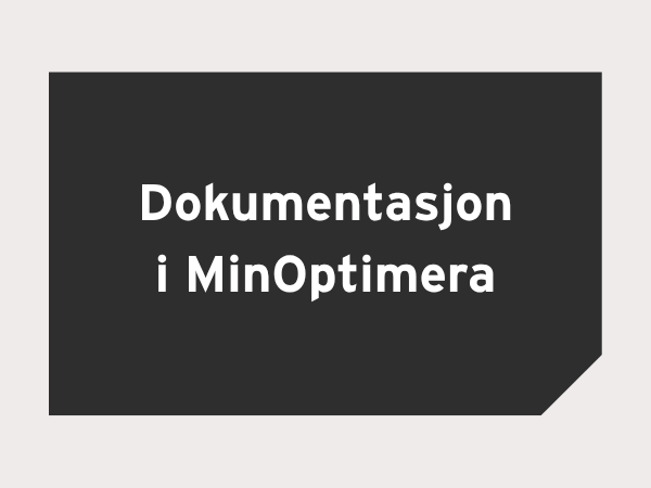 Dokumentasjon i MinOptimera