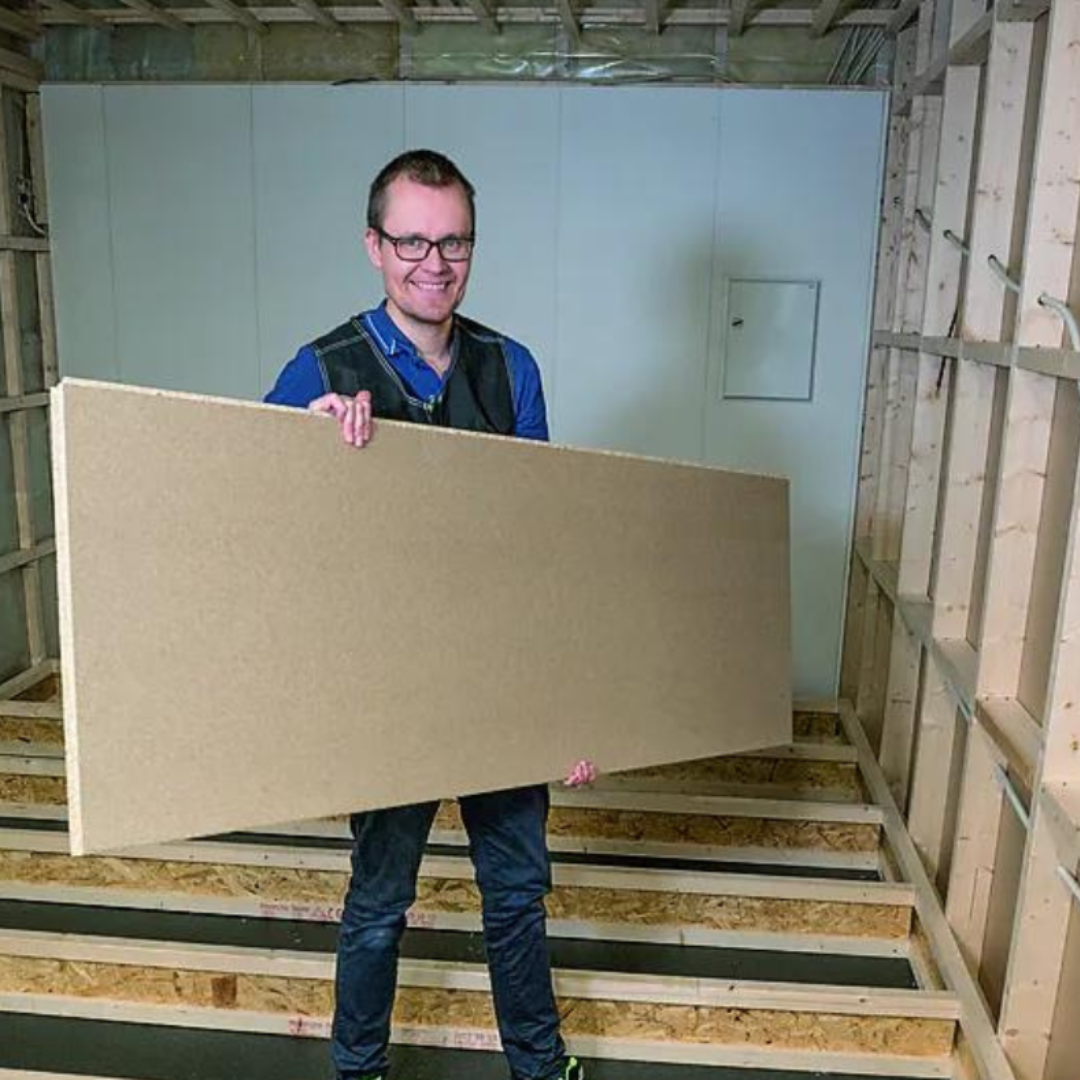 Sponplate gulv proff 22x620x1820 mm standard P6