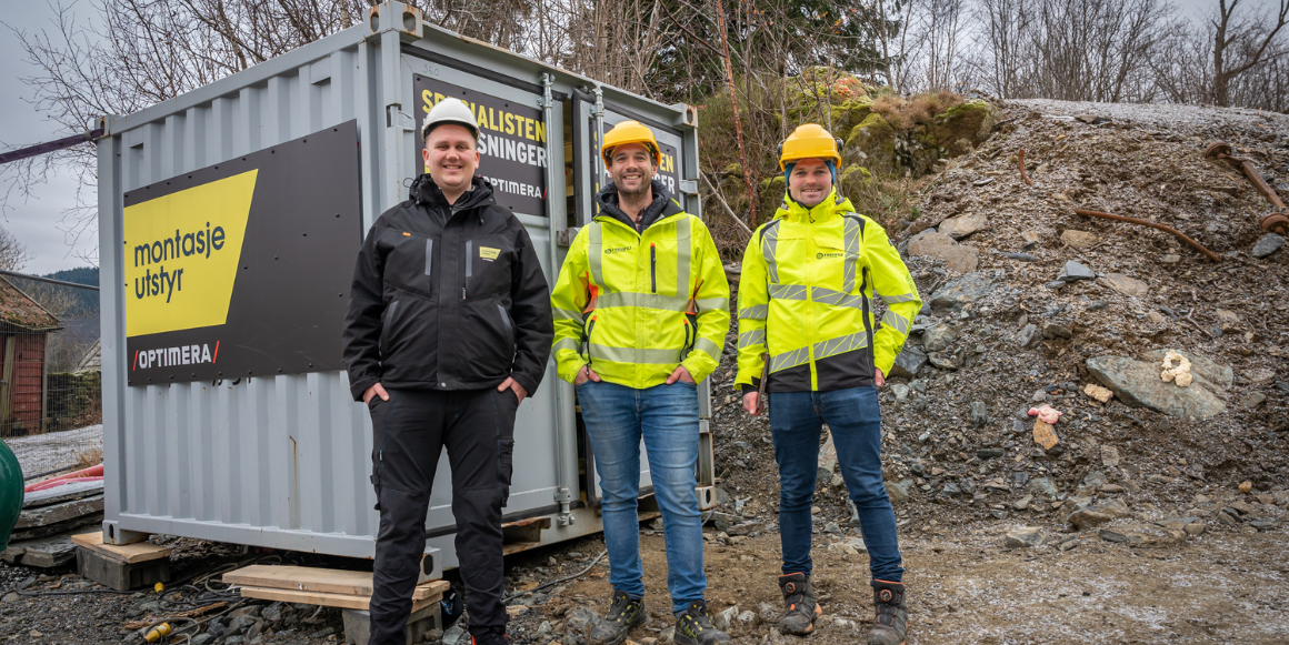 Alt på plass – byggeplasscontainer gir deg full kontroll Med tjenesten Byggeplasscontainer fra Optimera har du kontroll på alt utstyr og materialer