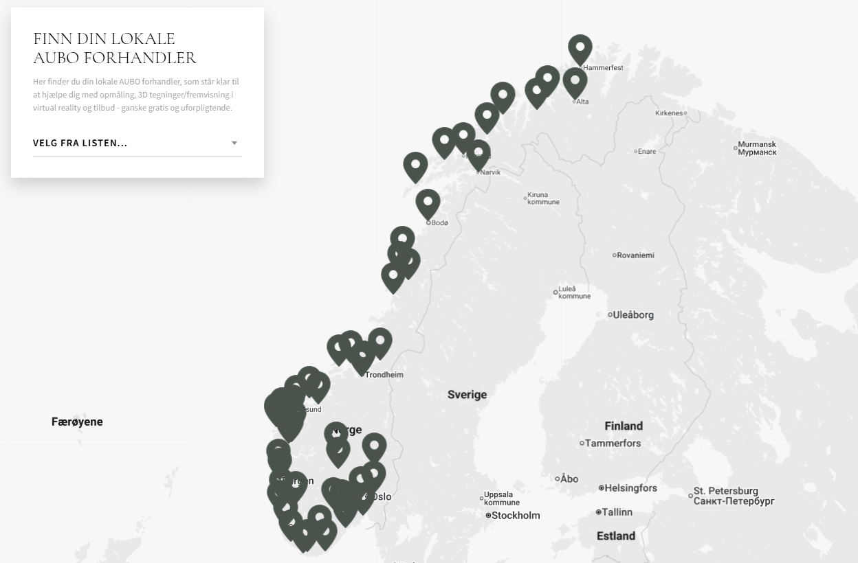Opplev Mente og andre kjøkkentyper hos din lokale forhandler Besøk din lokale AUBO-forhandler og opplev nyheten Mente på nært hold. Våre kjøkkenkonsulenter forteller deg selvfølgelig gjerne om fordelene med finér, om enkel rengjøring og vedlikehold – og om den vertikale årringstrukturen på alle fronter unntatt sokkelen.