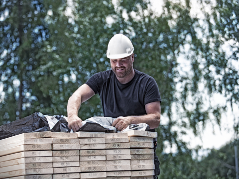 Med levering til byggeplass, kan du bygge og vi ta oss av resten. 