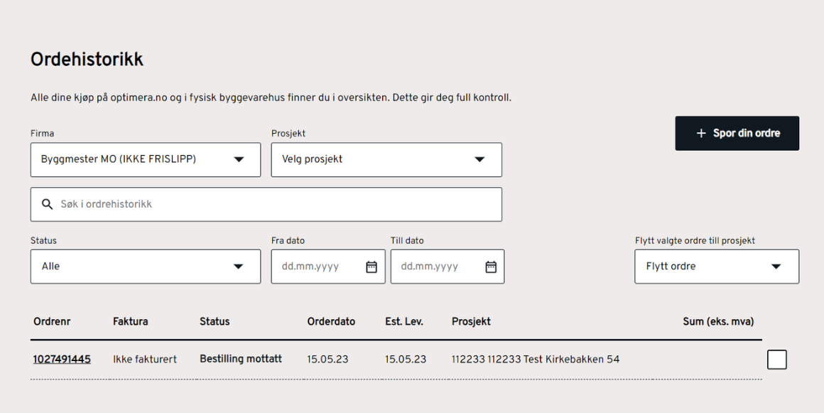 Nytt i MinOptimera: forbedret kjøpshistorikk og fakturaoversikt