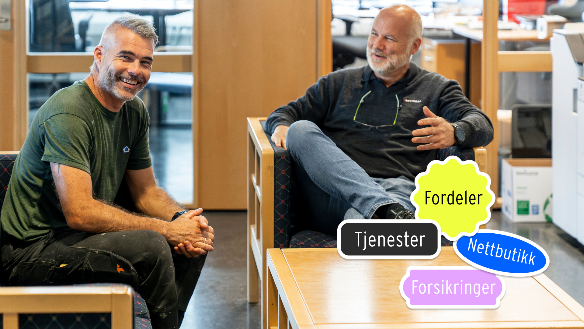 Alle fordeler på ett sted